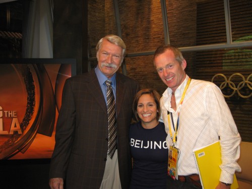 Bela Karolyi, Mary Lou Retton and a pale, skinny producer