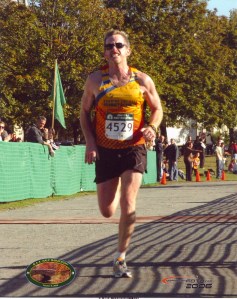 This was a big finish for me in the Boston Half Marathon a few years ago, what was going through my mind was totally profane.