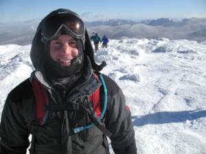 Jeff with a smile worthy of a first winter ascent