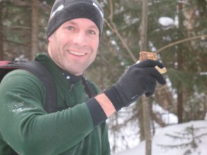 This might have been the last time I saw Brian smile on the way up.