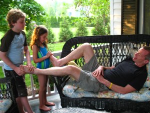 A little post race love from my biggest fans. 